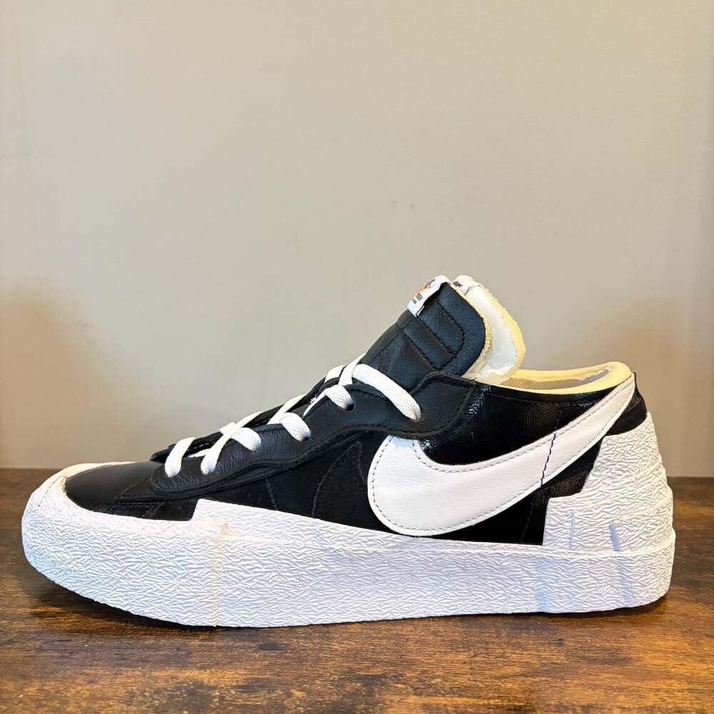 Nike x Sacai Blazer Low Black Patent DM6443-001 Men’s 11.5 Sneakers